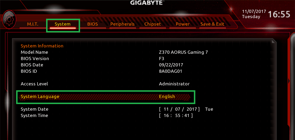 GIGABYTE Z370 AORUS Gaming 7_BIOS_1