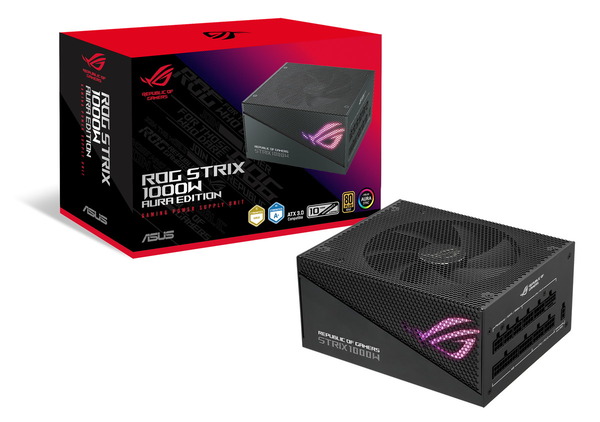 ASUS ROG STRIX 1000W Gold Aura Edition」が登場。PCIE5.0電源に対応