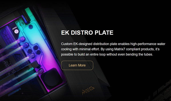 MSI MEG PROSPECT 700R_EKWB  distribution plate