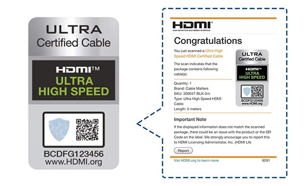 Cable Matters Active 8K HDMI Fiber Optic Cable_HDMI-Certfied