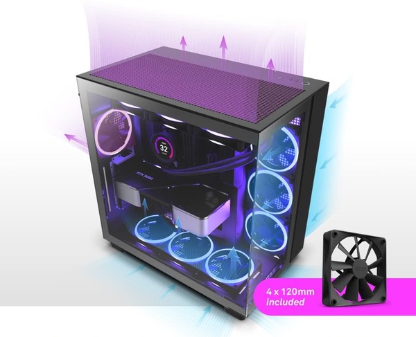 NZXT H9 Flow_Air-Flow