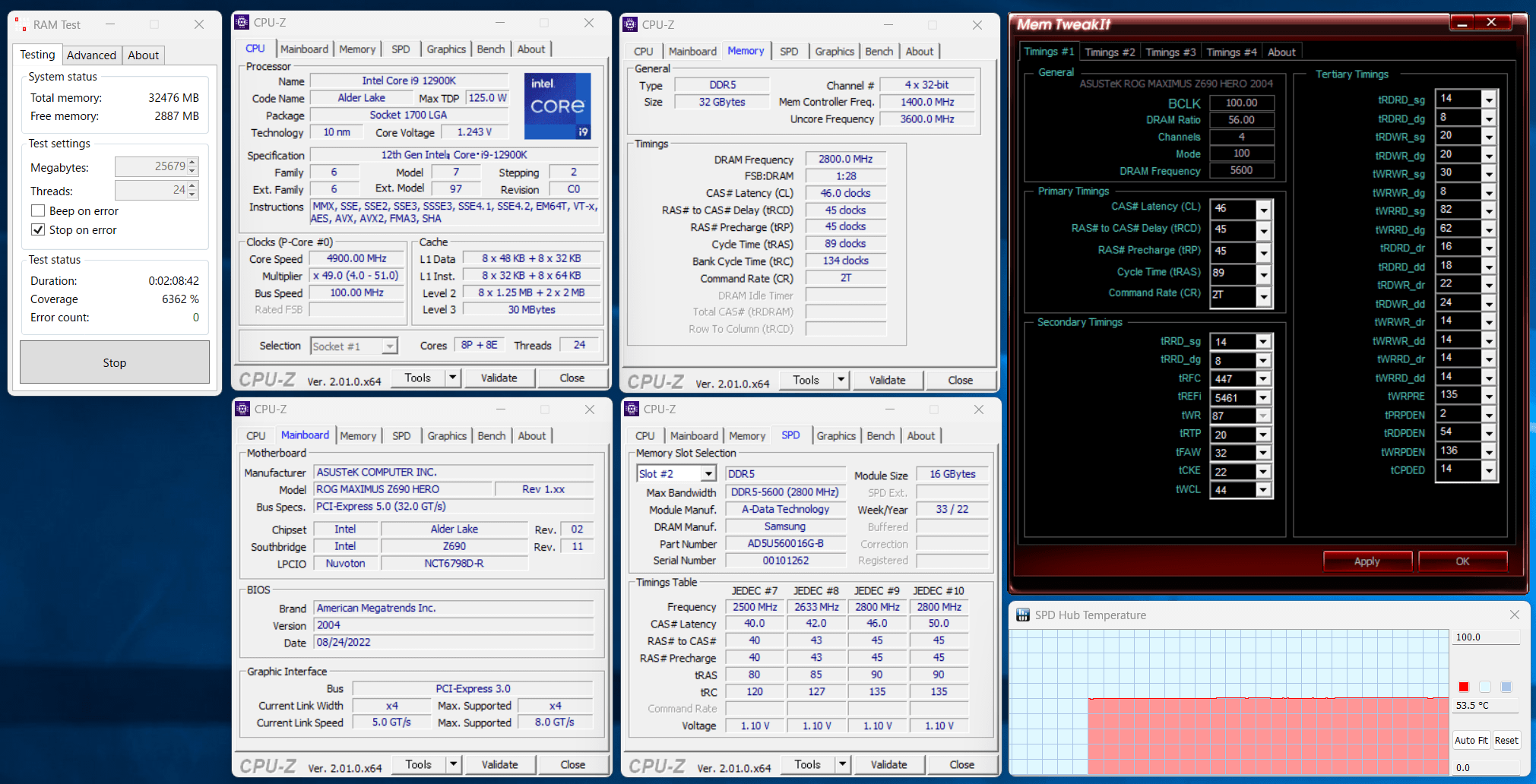ADATA AD5U560016G-DT_12900K_5600C46_RT