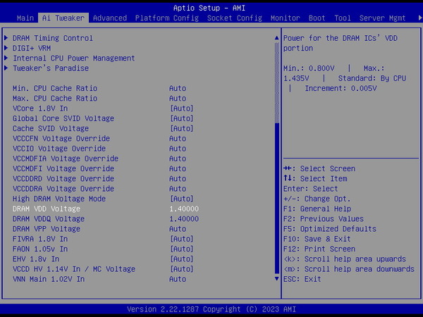 ASUS Pro WS W790E-SAGE SE_BIOS_OC_22