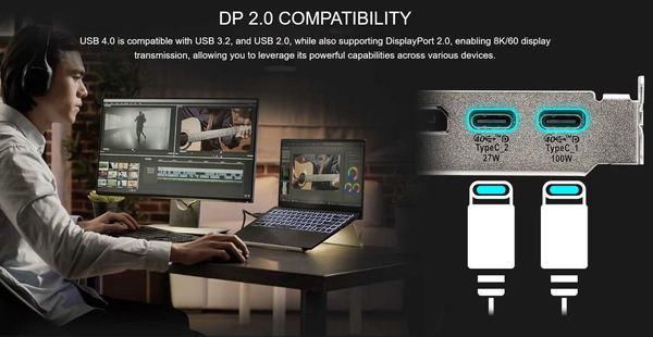 MSI USB4 PD100W EXPANSION CARD_DP