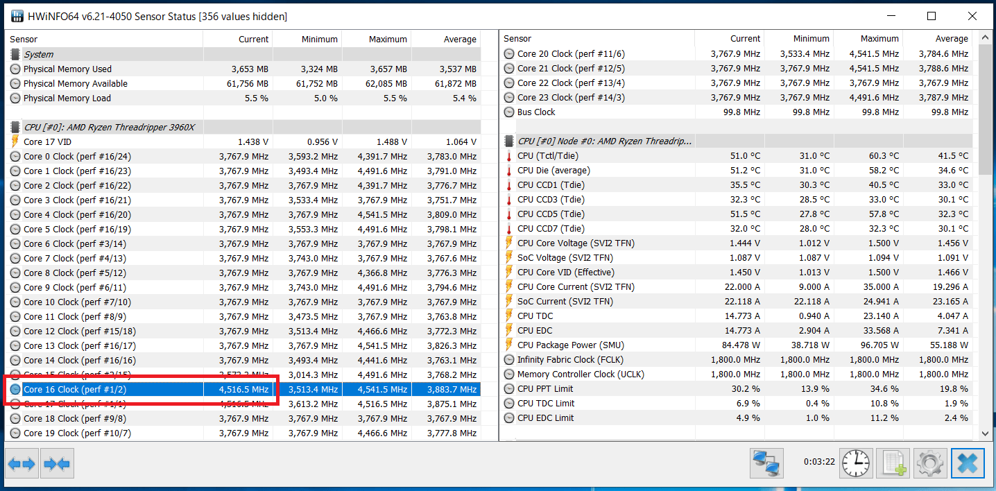 AMD Ryzen Threadripper 3960X_Core-Clock_Boost_Single