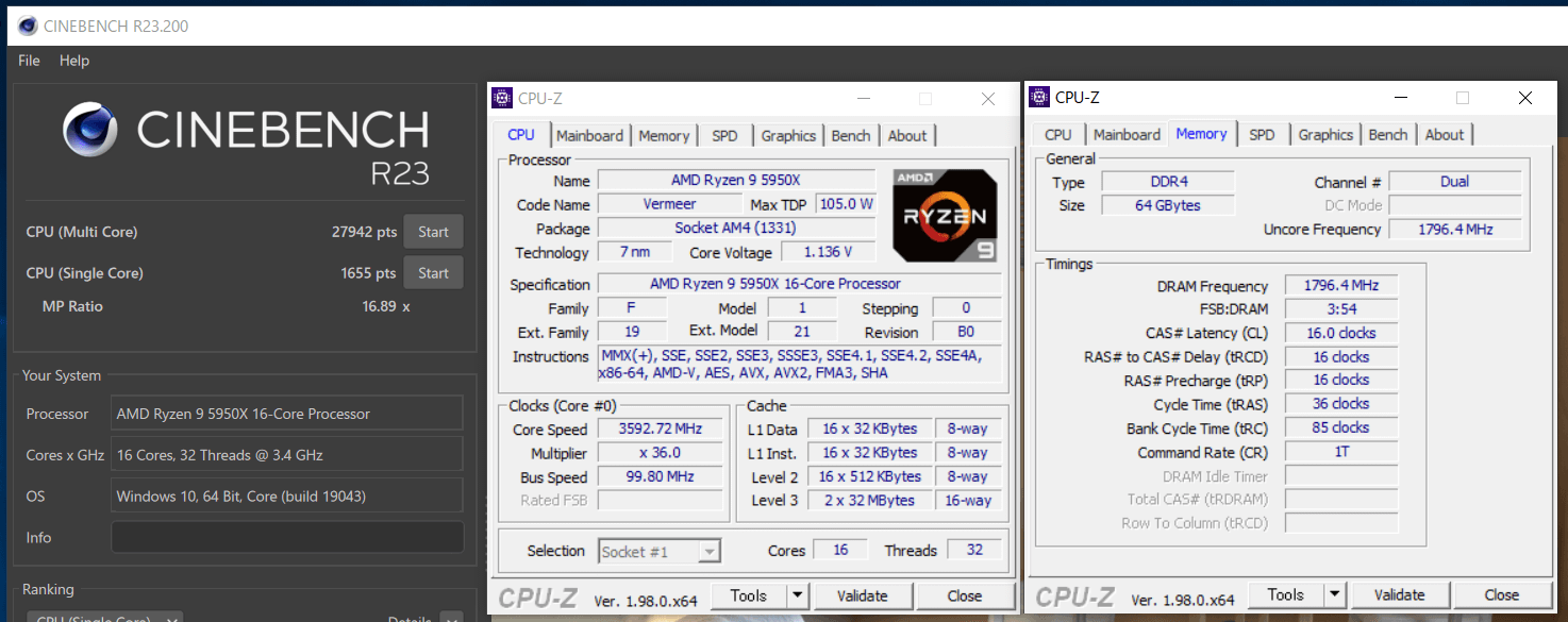 ASRock X570S PG Riptide_5950X_OC_Cinebench R23