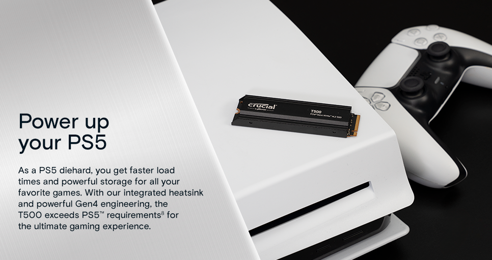 Crucial T500 with heatsink_PS5