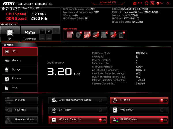 MSI MEG Z690 UNIFY_BIOS_1