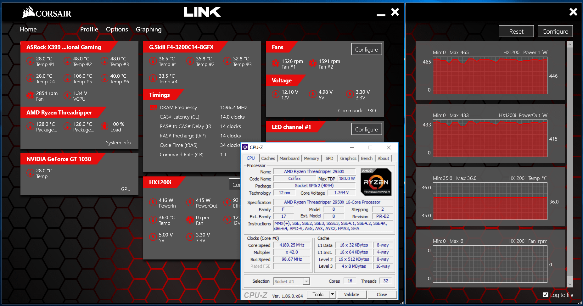 Threadripper 2950X_4.2GHz_mem3200_power