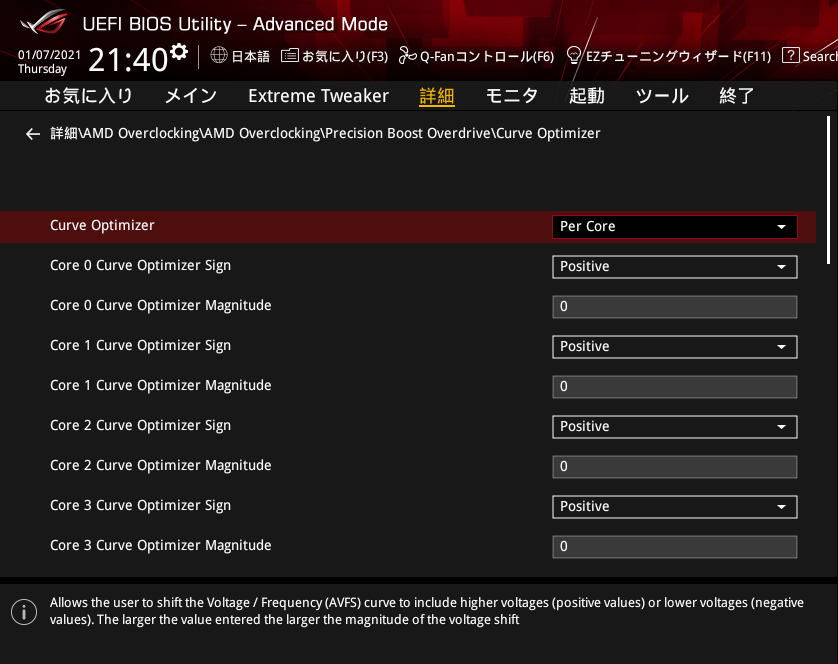 AMD Precision Boost Overdrive 2_Curve Optimizer_per-core