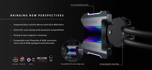 Phanteks Glacier One 240 T30_led