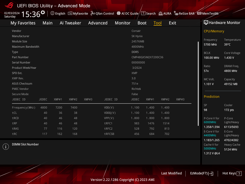CORSAIR DOMINATOR TITANIUM RGB_CMP48GX5M2X7200C36_profile