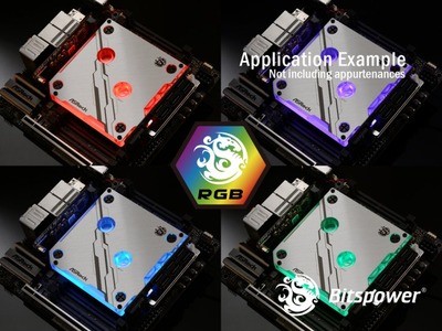 Bitspower MonoBlock ASRX299EI RGB-Nickel (3)