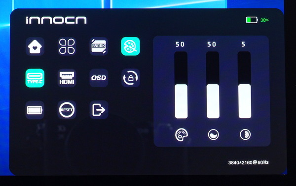 INNOCN PU15-PRE_OSD_color