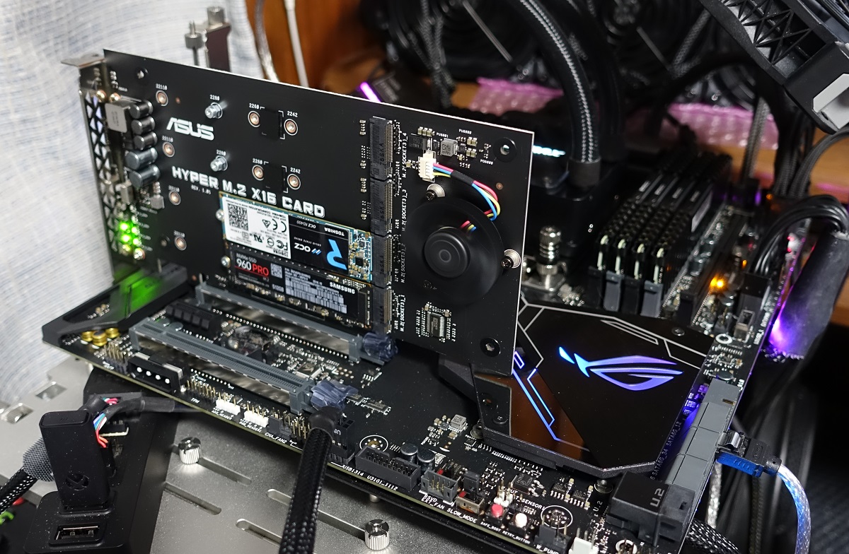 2 pcie nvme. 2 x4 mini. Asus hyper m. Asus hyper m. 2 x4 mini.