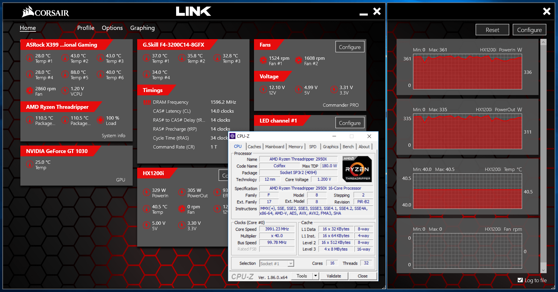 Threadripper 2950X_4.0GHz_mem3200_power