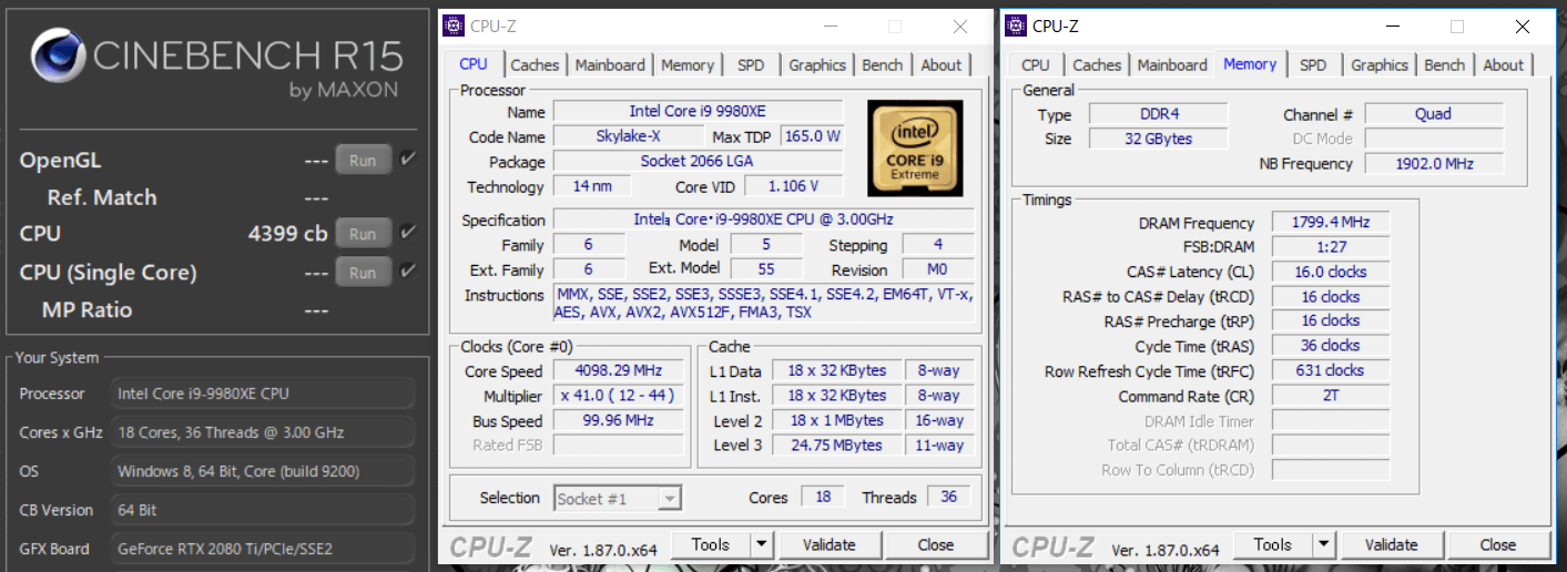 Intel Core i9 9980XE OC_cinebench