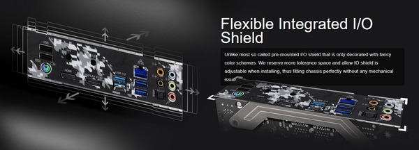 ASRock Flexible Integrated IO Shield