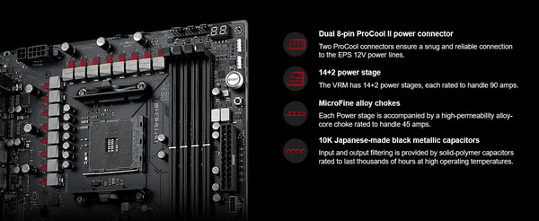 ASUS ROG Crosshair VIII Dark Hero_VRM