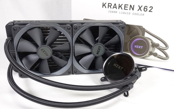 最も美しい簡易水冷CPUクーラー「NZXT KRAKEN X62」をレビュー。280サイズラジエーターでIntel Skylake-XやAMD