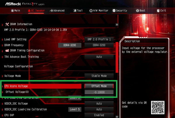 AMD Ryzen Threadripper 2950X_PBO_Vcore Offset_BIOS