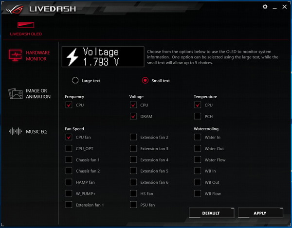 ASUS ROG RAMPAGE VI EXTREME Omega_ASUS LiveDash (1)