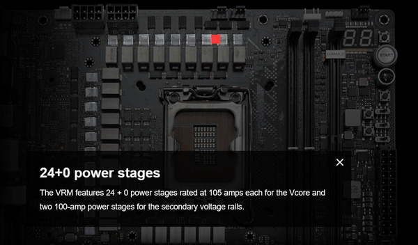 ASUS ROG MAXIMUS Z690 APEX_VRM