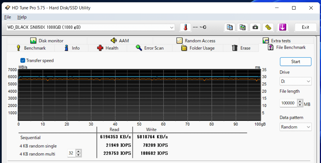 WD BLACK SN850X 1TB_SLC_All-Free