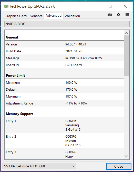 ZOTAC GAMING GeForce RTX 3060 AMP White Edition_GPU-Z (3)