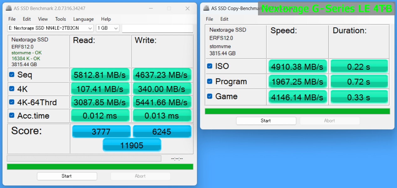 Nextorage G-Series LE 4TB_AS_1GB