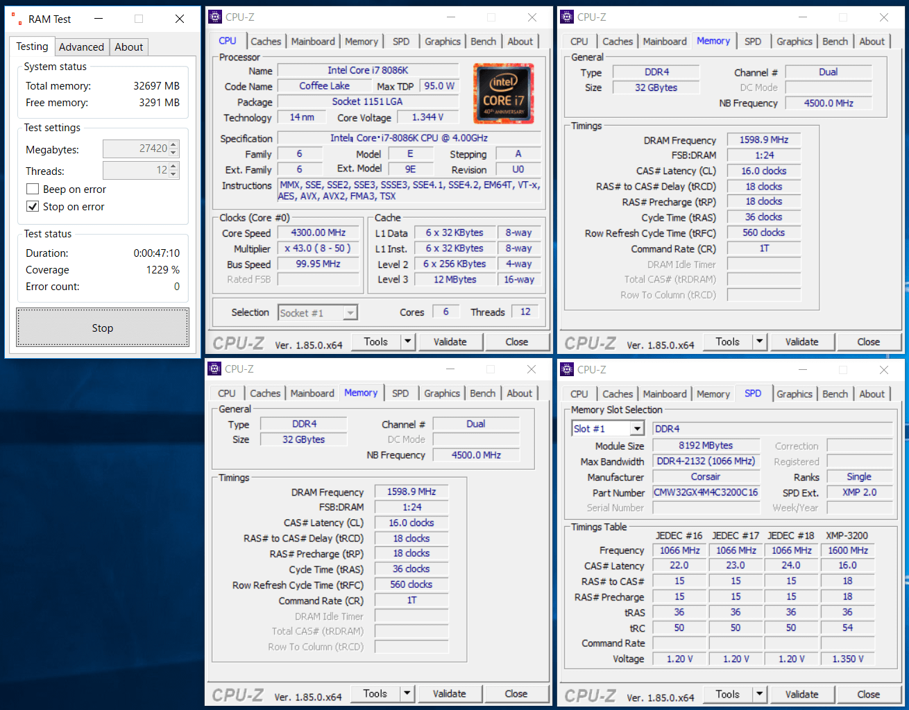 CMW32GX4M4C3200C16_Z370_3200MHz-CL16-CR1