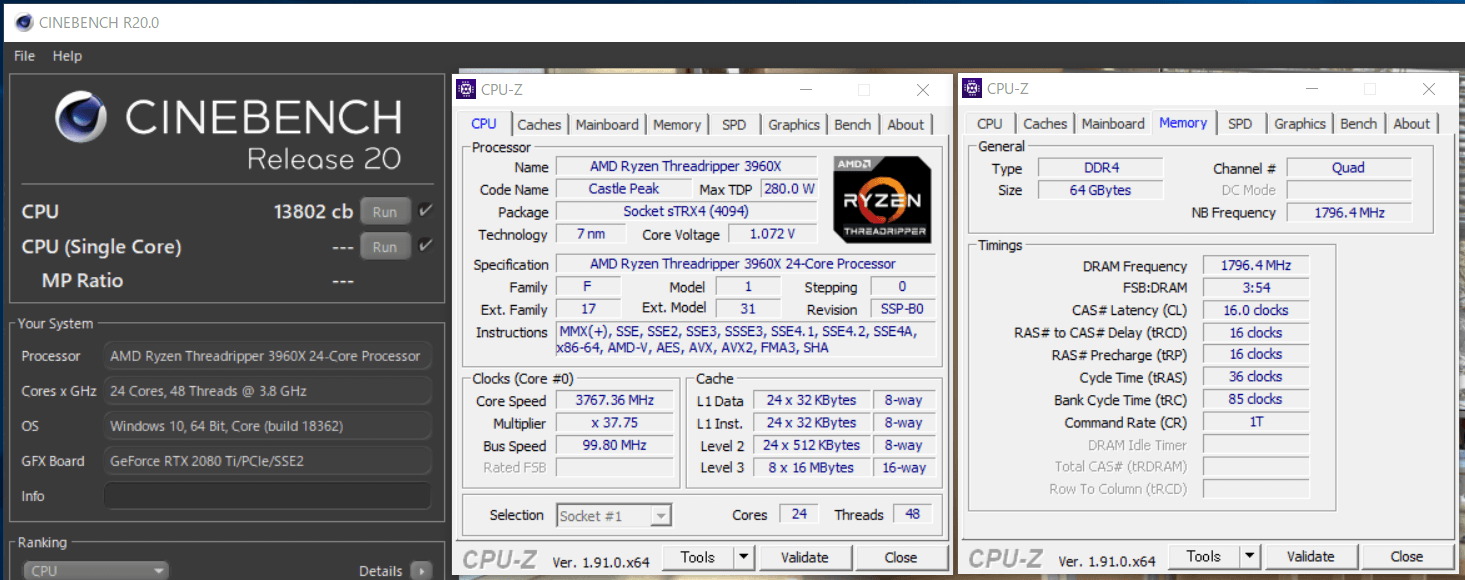 AMD Ryzen Threadripper 3960X_cinebench-R20