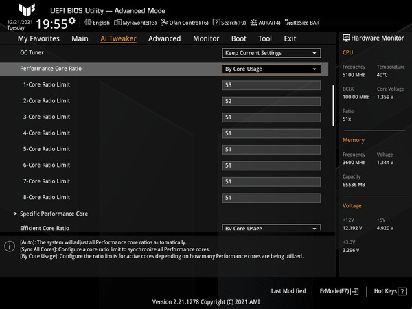 ASUS TUF GAMING Z690-PLUS WIFI D4_OC-test_BIOS_12900K_VFc (2)