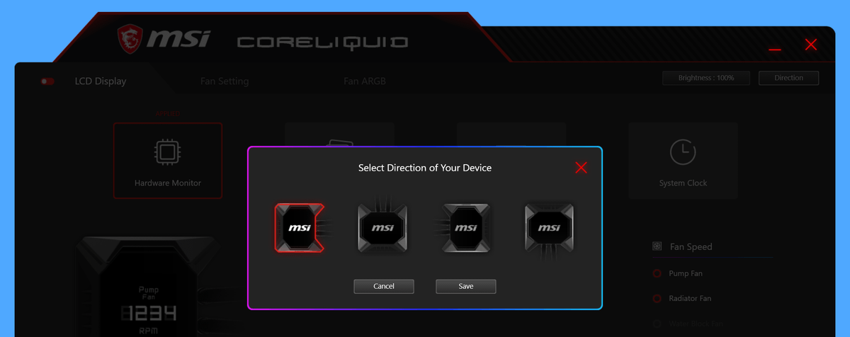 MSI MPG CORELIQUID K360_LCD-Display_rotation