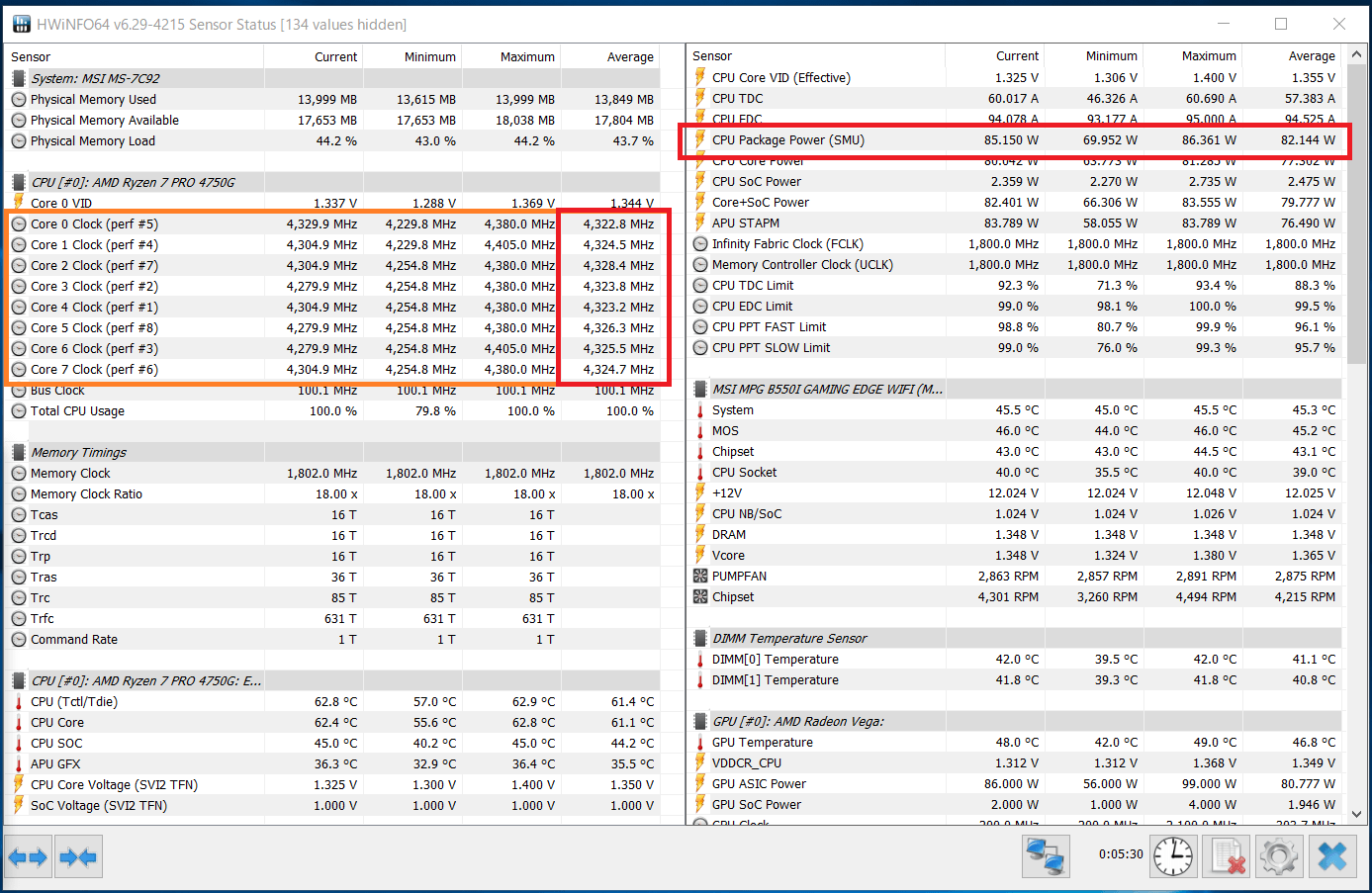 AMD Ryzen 7 PRO 4750G_Boost-Clock_multi