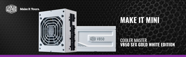 Cooler Master V850 SFX Gold White Edition_top