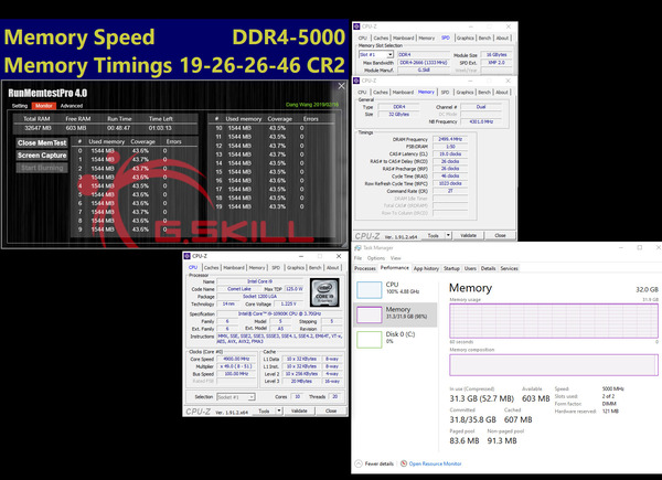 G.Skill Trident Z For Intel Core 10th_5000MHz_C19_32D16