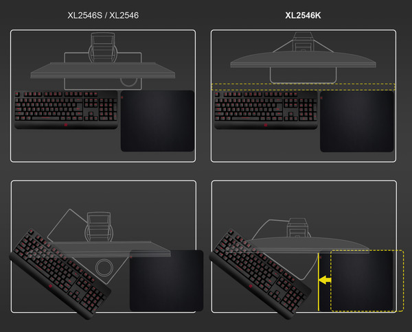 ZOWIE XL2546K_Smaller Base