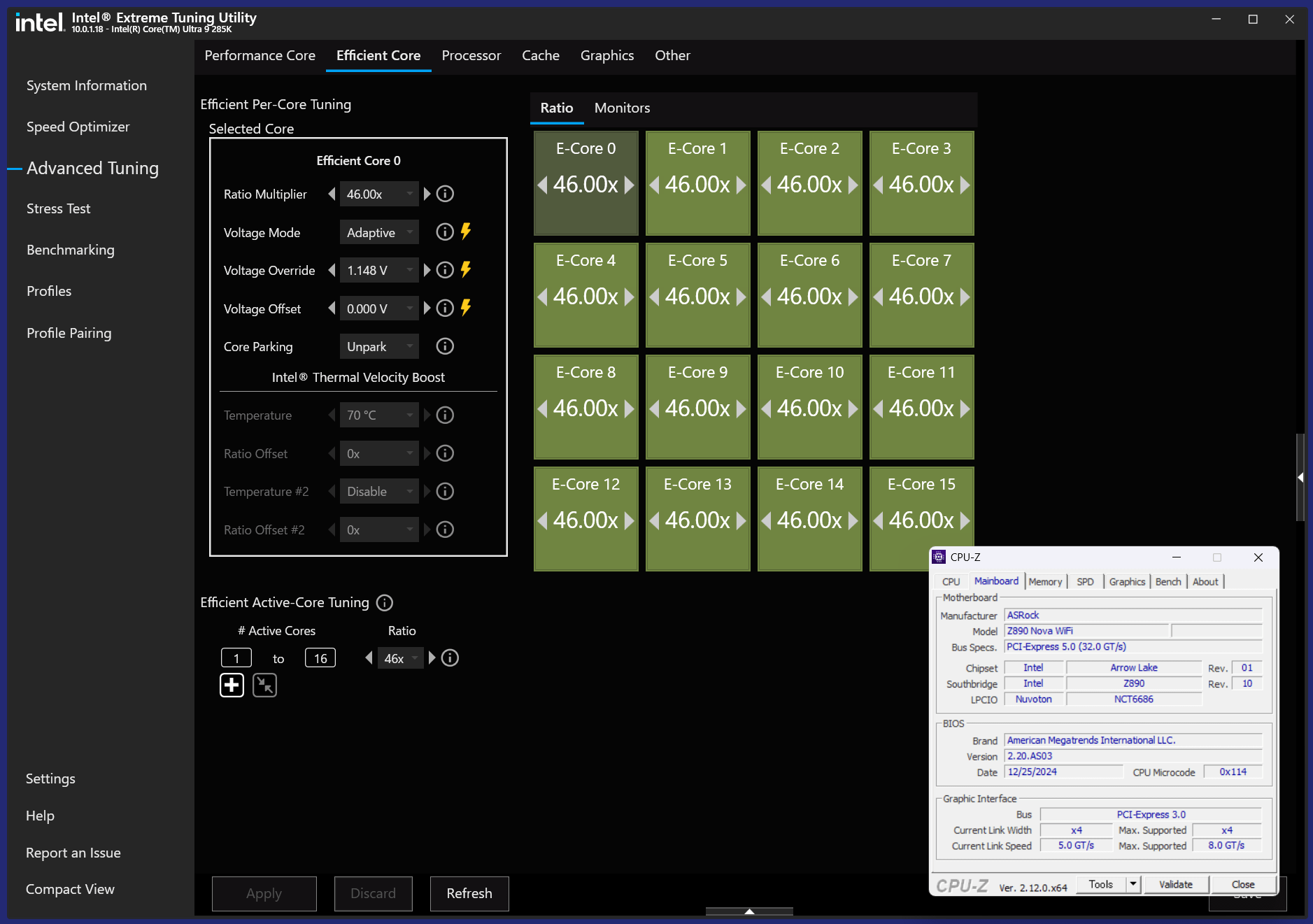 ASRock Z890 Nova WiFi_Test_285K_XTU (2)