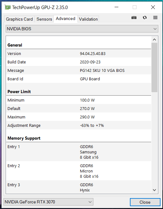 COLORFUL iGame GeForce RTX 3070 Advanced OC-V_GPU-Z_OC (3)