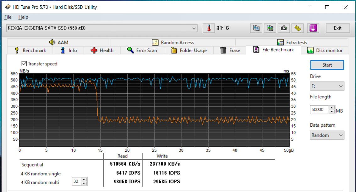 KIOXIA EXCERIA SATA SSD 960GB_HDT
