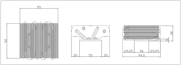 Thermalright AXP90-X53_dimension