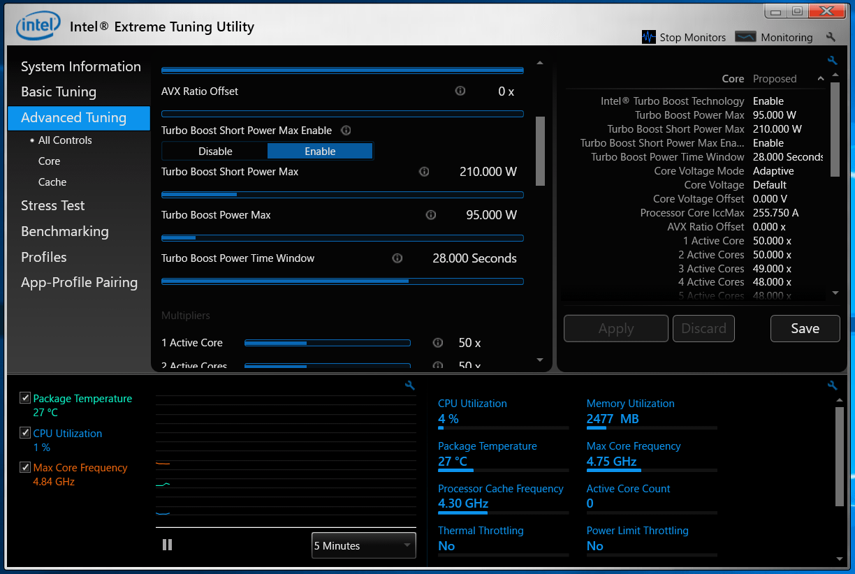 NZXT N7 Z390_Core i9 9900K_XTU_Power Limited