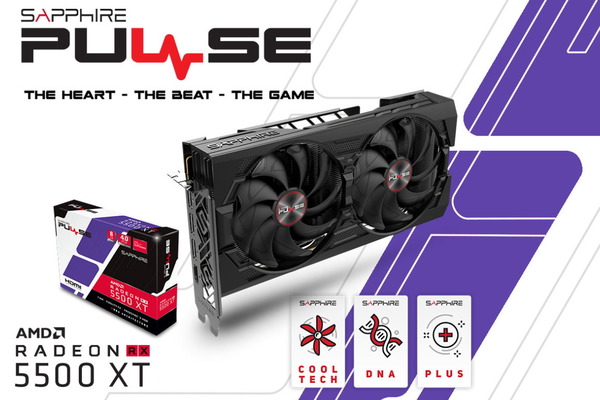 SAPPHIRE PULSE Radeon RX 5500 XT 8G GDDR6_top