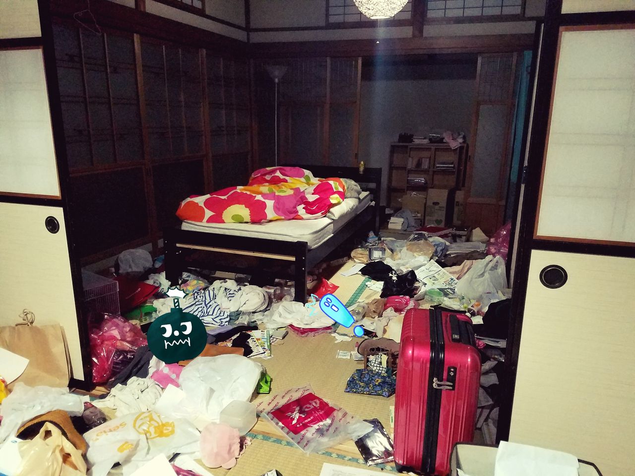 ゴミ屋敷のヌシ予備軍 道端の苔 ゴミ屋敷のヌシ予備軍 道端の苔