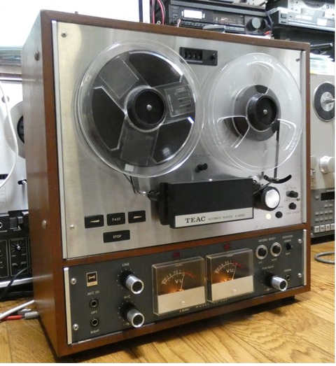 オープンテープデッキの修理 TEAC A-4010S を 治した : オープン