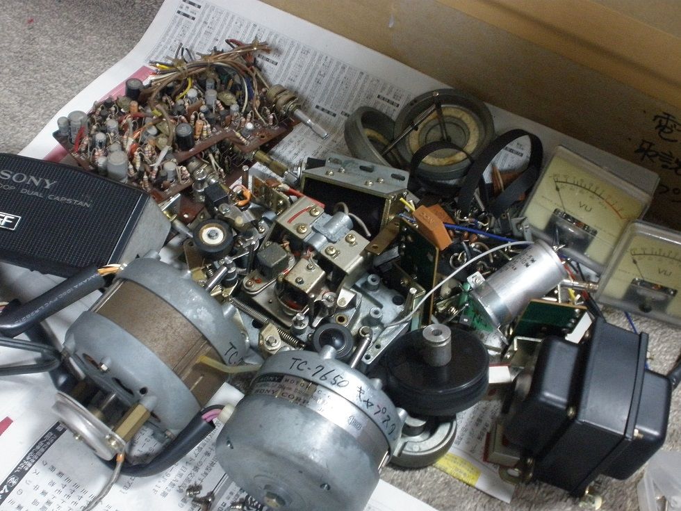TC-7650 分解部品確保 : オープンリールテープデッキの復刻（修理と販売）