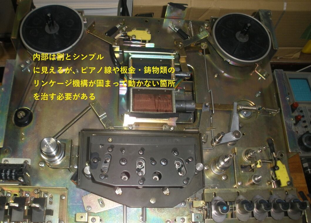 オープンデッキの修理 古いGX-600D 蘇った : オープンリール