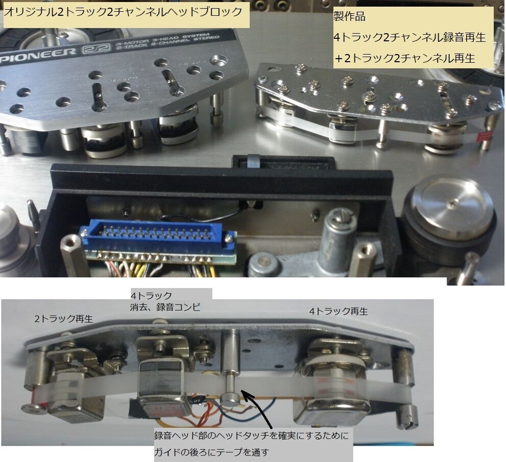 パイオニア RT-2022 を使いやすく改造 : オープンリールテープ パイオニア RT-2022 を使いやすく改造 : オープンリールテープ