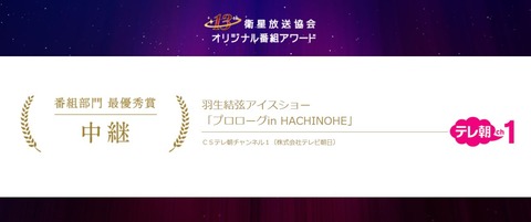 テレ朝 Ch 1 アワード